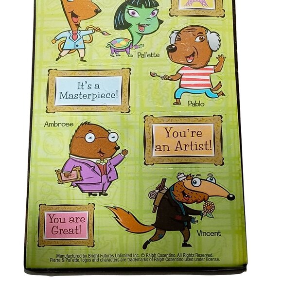 RARE Vintage Pierre & Pal'ette Stickers, NOS, - Picture 3 of 11